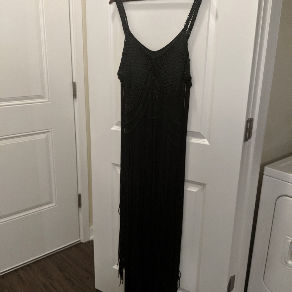 Ralph Lauren Boho Fringe Maxi Dress